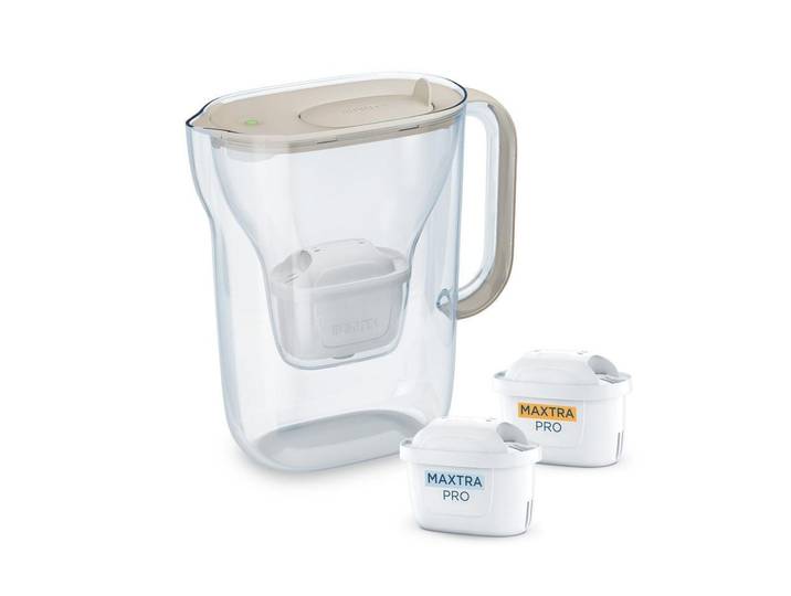 Wasserfilter BRITA Style Essential , beige (natur), B:23,9cm H:27,3cm, Kunststoff, Filterkartuschen, Wasserfilter