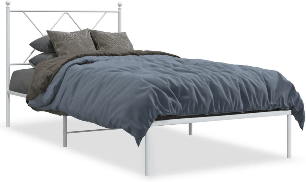 Brambly Cottage Corrstown Bed Frame White European Single (90 x 200cm)