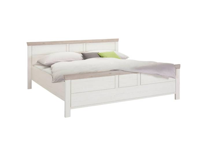 Hom`in Bett, Grau, Weiß, 180x200 cm, in verschiedenen Holzdekoren erhältlich, Größen erhältlich, Schlafzimmer, Betten, Doppelbetten