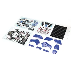 Losi Blue Plastics with Wraps: Promoto-MX