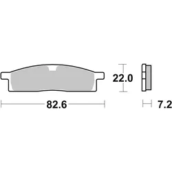 SBS Bremsbelag 589HF Street Ceramic