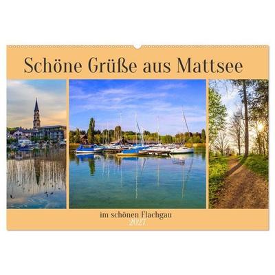 Schöne Grüße aus Mattsee (Wandkalender 2027 DIN A2 quer), CALVENDO Monatskalender