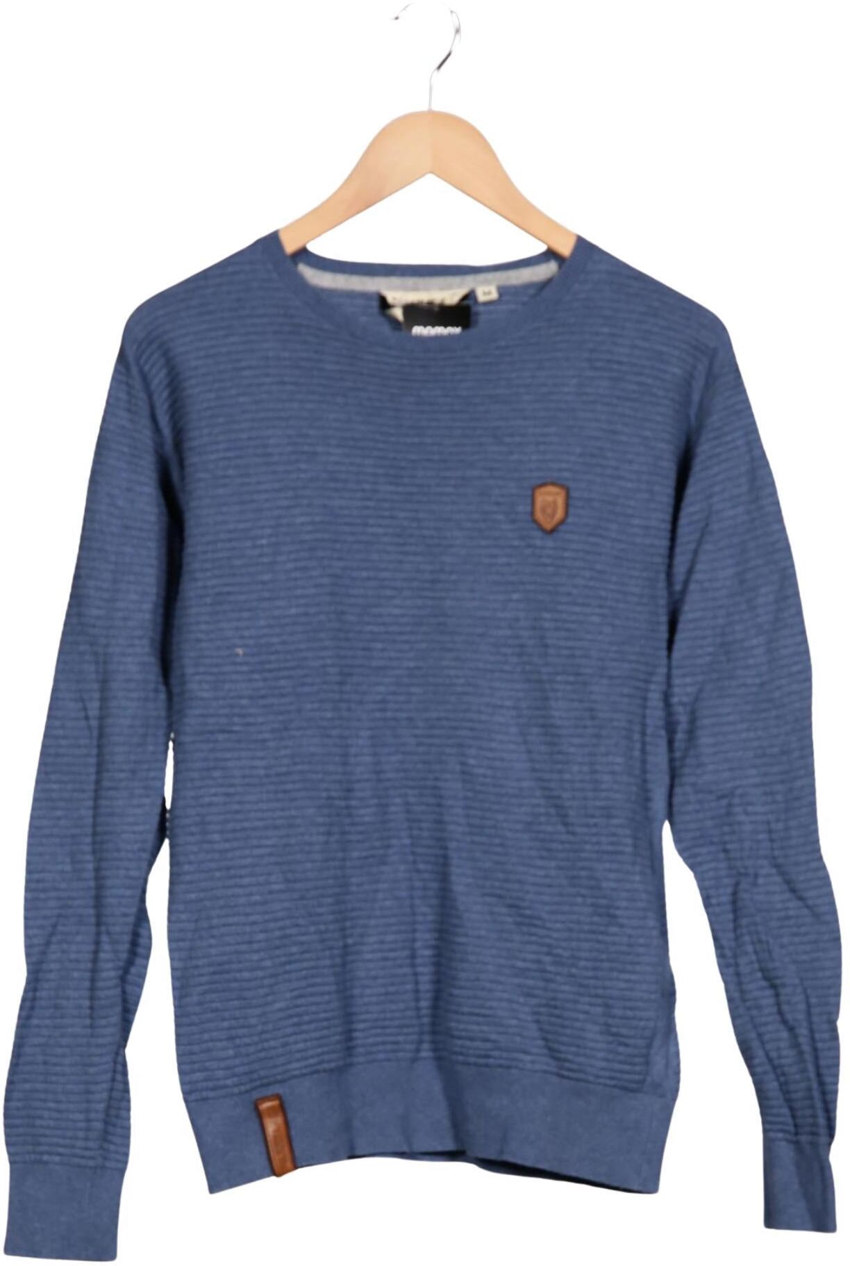 Naketano Herren Pullover, Blau, Gr. M, Baumwolle - Second Hand