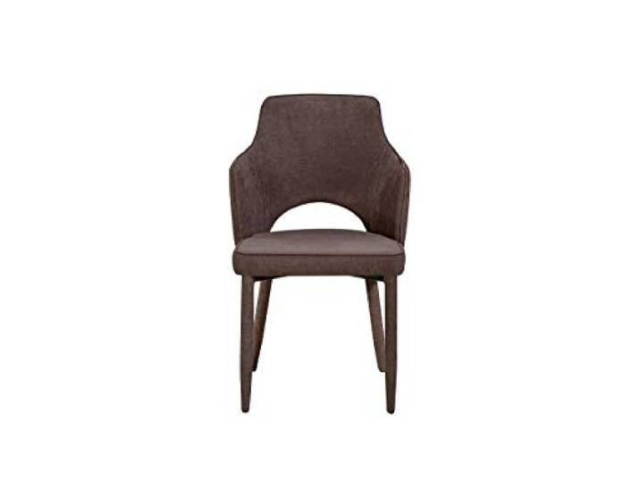 Homemania Stuhl, Metall, Stoff, Braun, 60 x 52 x 84 cm