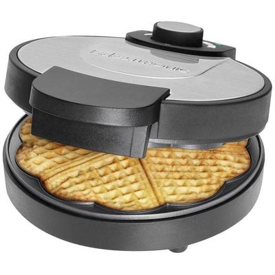 Clatronic WA 3492 Waffeleisen Antihaftbeschichtung Schwarz, Edelstahl