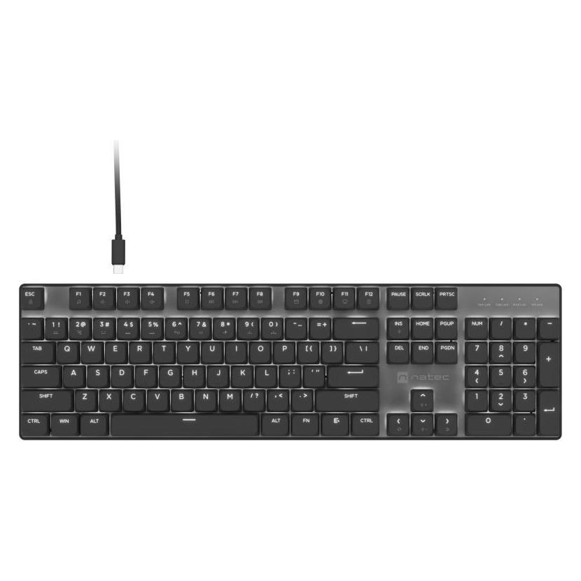 Genesis Natec Amberjack Mechanical Keyboard, US, Silent, Hot Swap, Slim (US, Kabelgebunden) (NKL-2391)