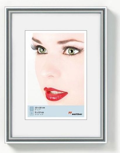Walther Kunststoffrahmen KS824H Galeria 18x24cm silber