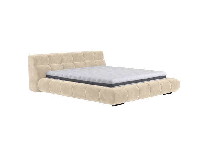 Belluti Polsterbett, Beige, Metall, 160x200 cm, Schlafzimmer, Betten, Polsterbetten