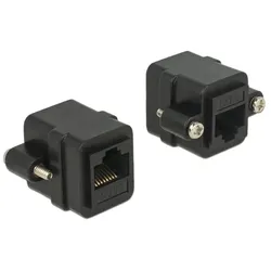 DeLOCK 85124 Kabeladapter RJ-45 Schwarz