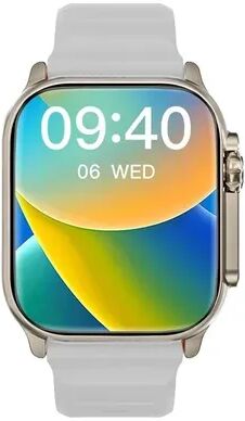 Clever Finds Smartwatch With Bluetooth Calling Display And Wireless Charging silver Tape