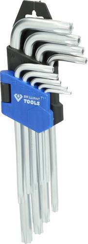 Brilliant Tools BT044009 Winkelschraubendreher-Set T 10, T 15, T 20, T 25, T 27, T 30, T 40, T 45, T 50 9teilig