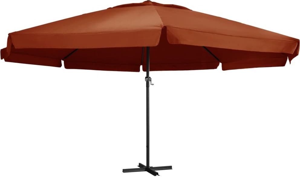 Maison Exclusive - Sonnenschirm Aluminium-Mast 600 cm Terrakotta