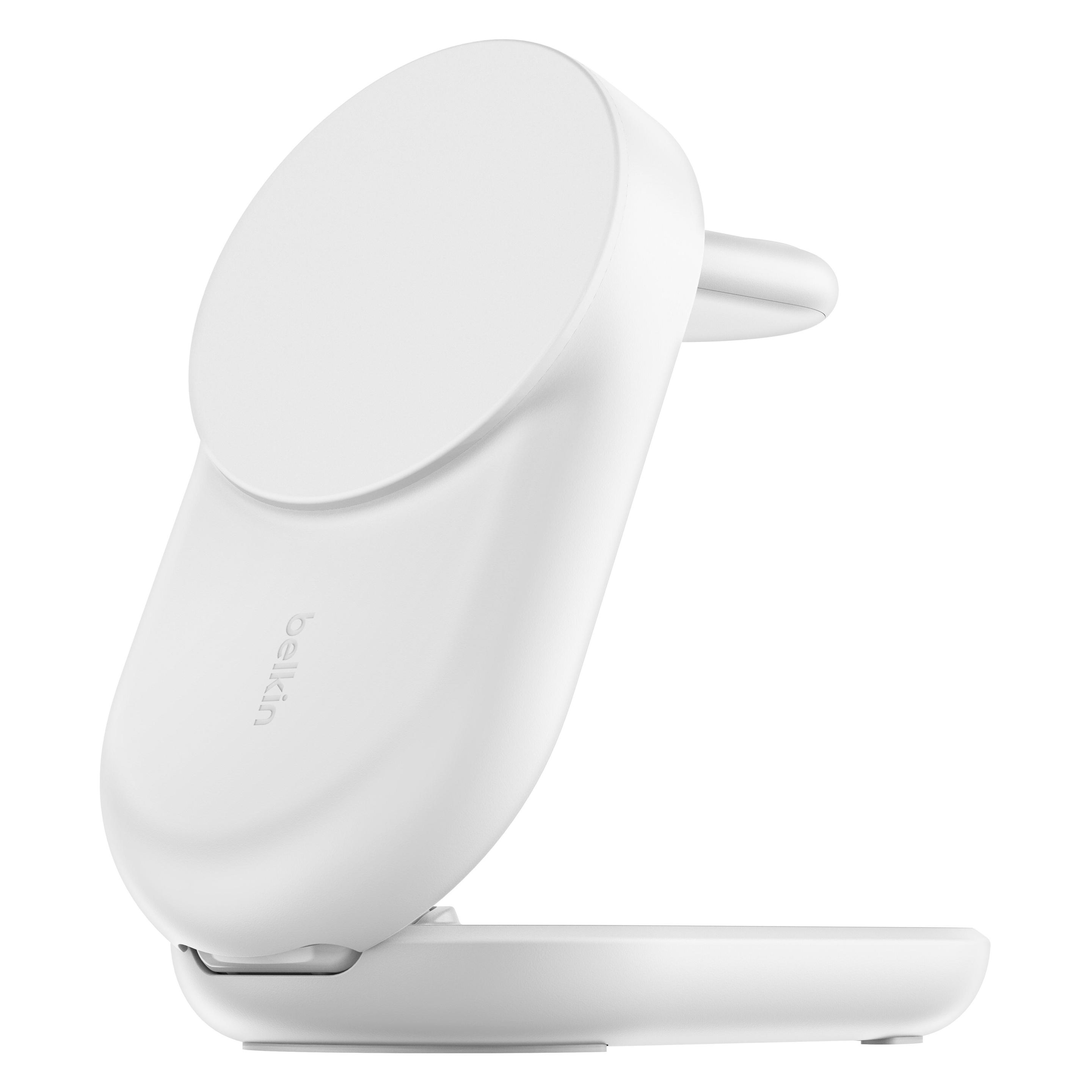Belkin UltraCharge 25 Watt Qi2 Magnetic 3-in-1 Ladestation (25 W) (WIZ037KQWH)