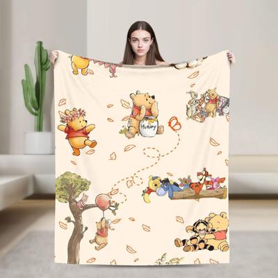 Shop Station Winnie The Pooh Flannel Throw Blanket Ultra Soft Plush Fleece Cozy Bed Blanket For Kids & Home a 29.92 40.16 In