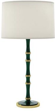 Iris Table Lamp - Green/Brass - Ballard Designs