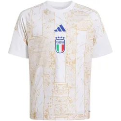 adidas FIGC Italien Heim Aufwärmshirt 2026 Kinder JY5635 - white/hazy beige 140