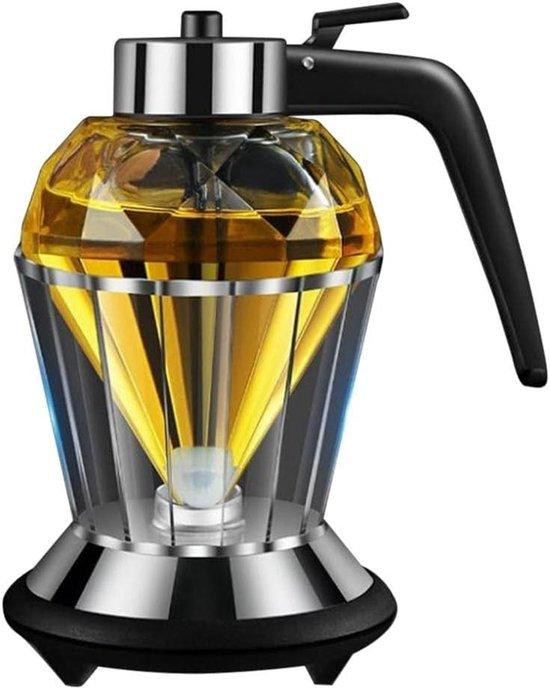 Allecto Plus Glazen dispenser voor honing en siroop met voet