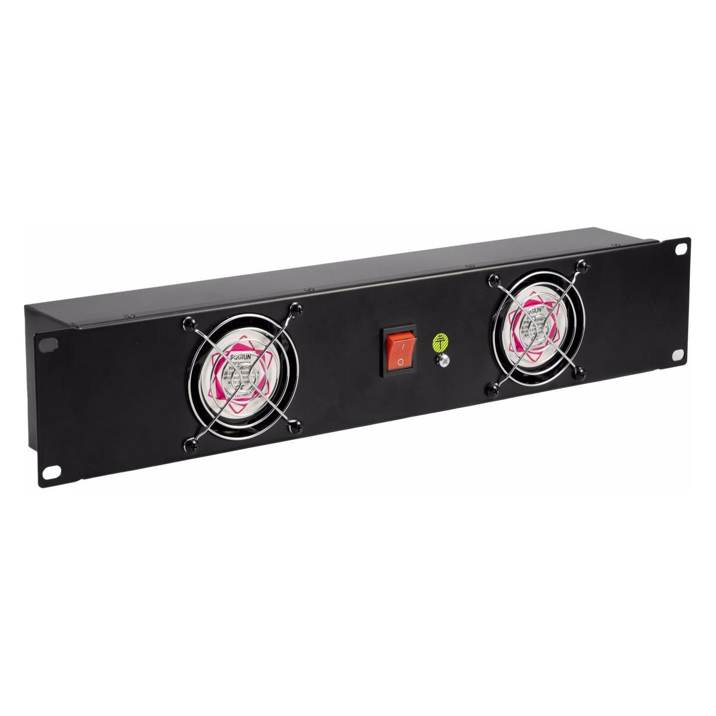 Omnitronic Frontplatte Z-19 mit 2 Lüftern 2HE (Zubehör) (30100820)