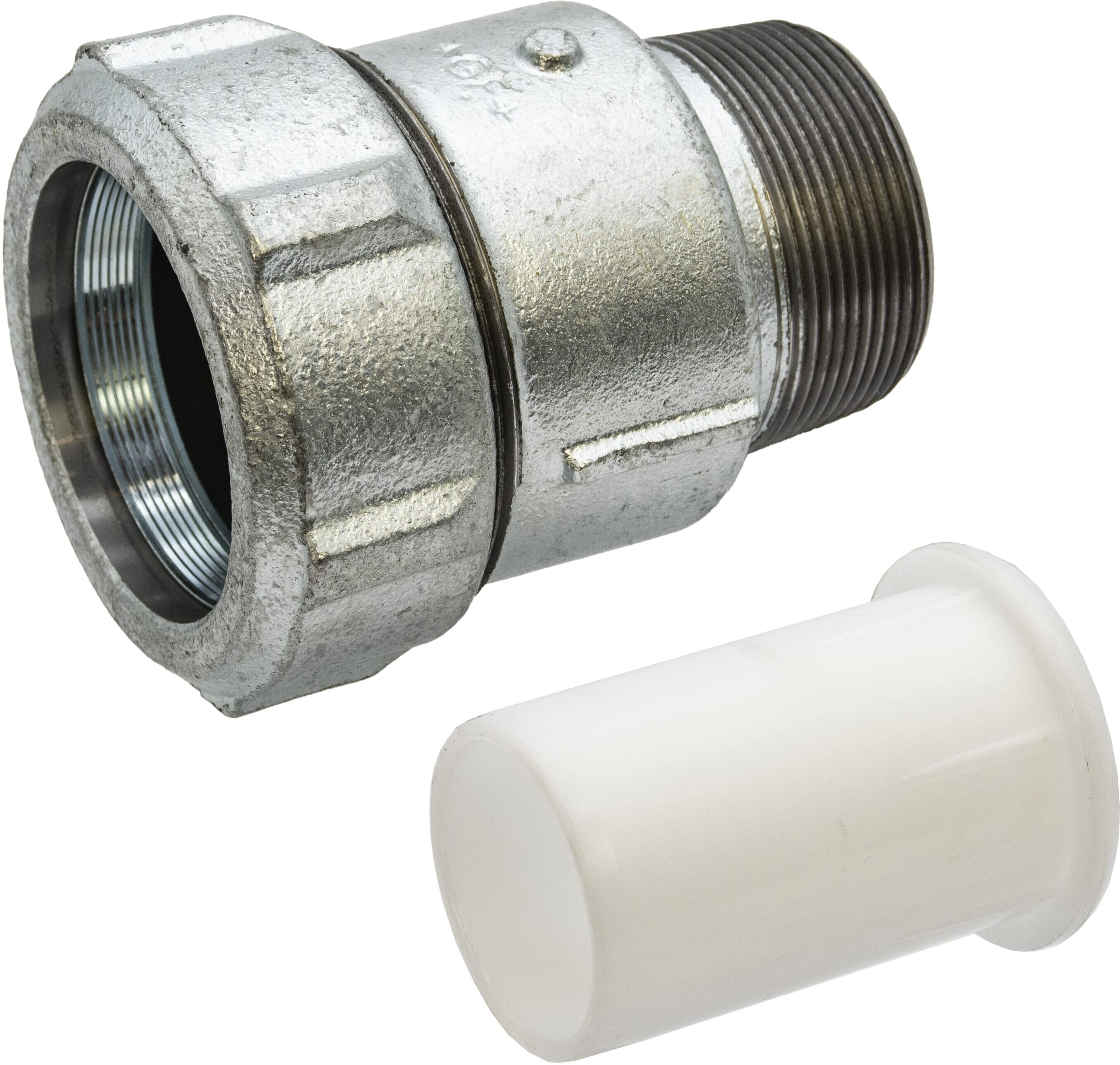 Georg Fischer Primofit® Galvanised Gas Adaptor 2 BSPM x 63mm MDPE