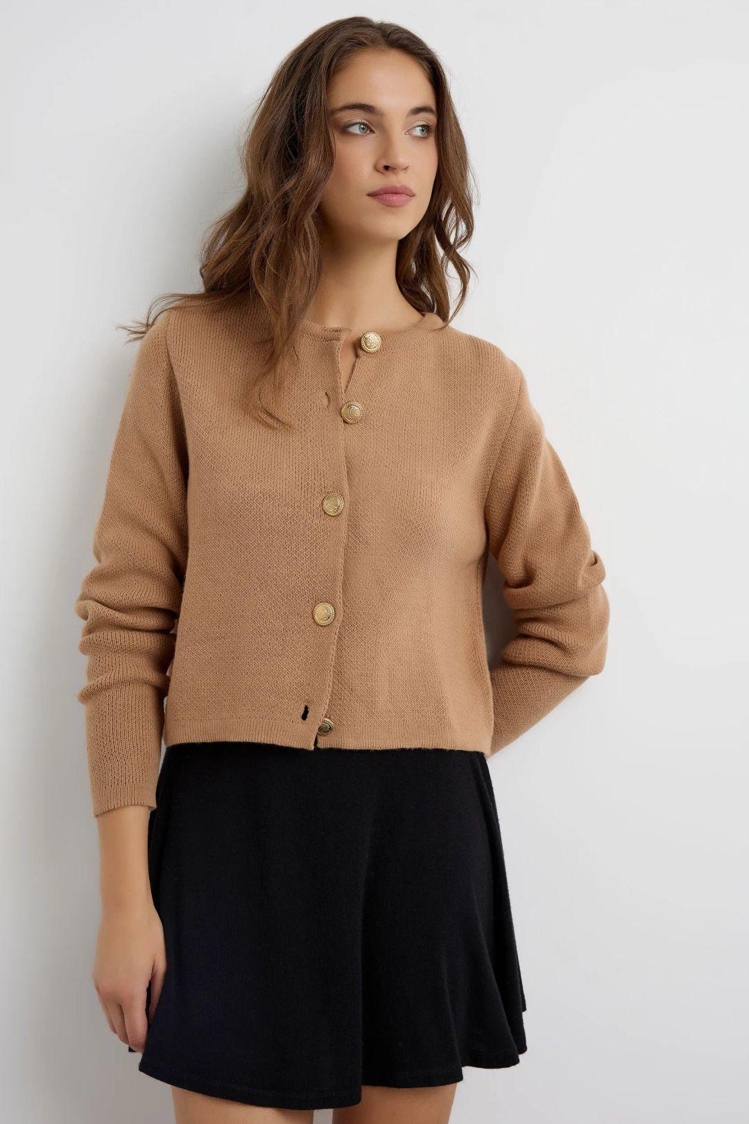 Geknoopte Brei Cardigan