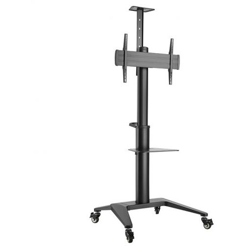 Hagor BrackIT Stand Single mobiles Standsystem fuer 107-165cm screen inkl Ablage und Kamerahalterung Traglast 70kg max VESA 600x400