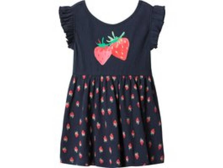 LUPILU® Robe petite fille (bleu foncé, 2-4 ans)