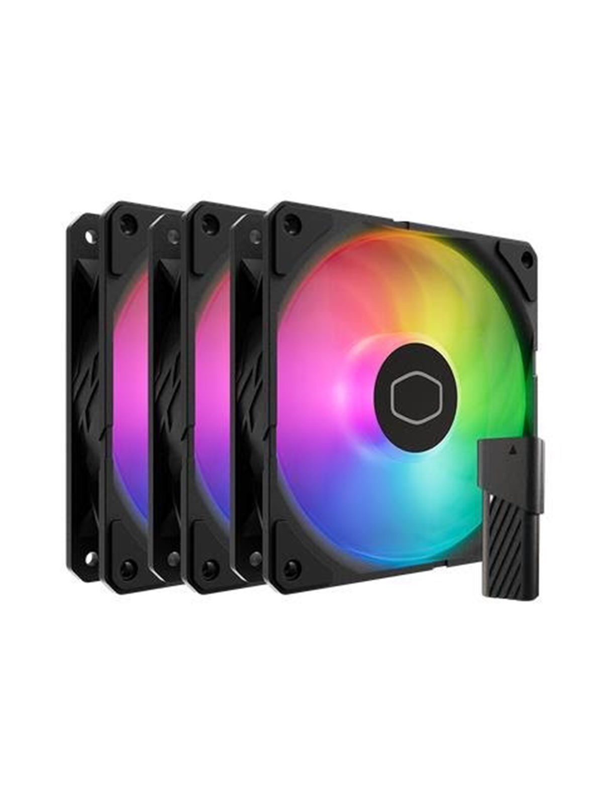 Cooler Master SickleFlow Edge 120 ARGB 3-Pack Fan Kit - Gehäuselüfter - 120mm - Schwarz