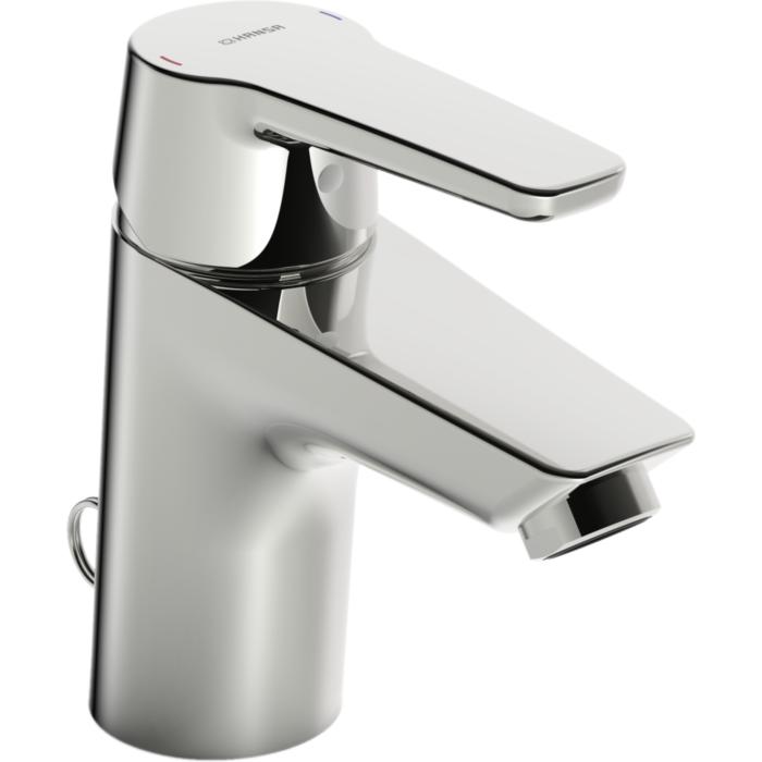 Hansa Waschtischarmatur Hansapolo 51412293 chrom, mit versenkbarer Kette