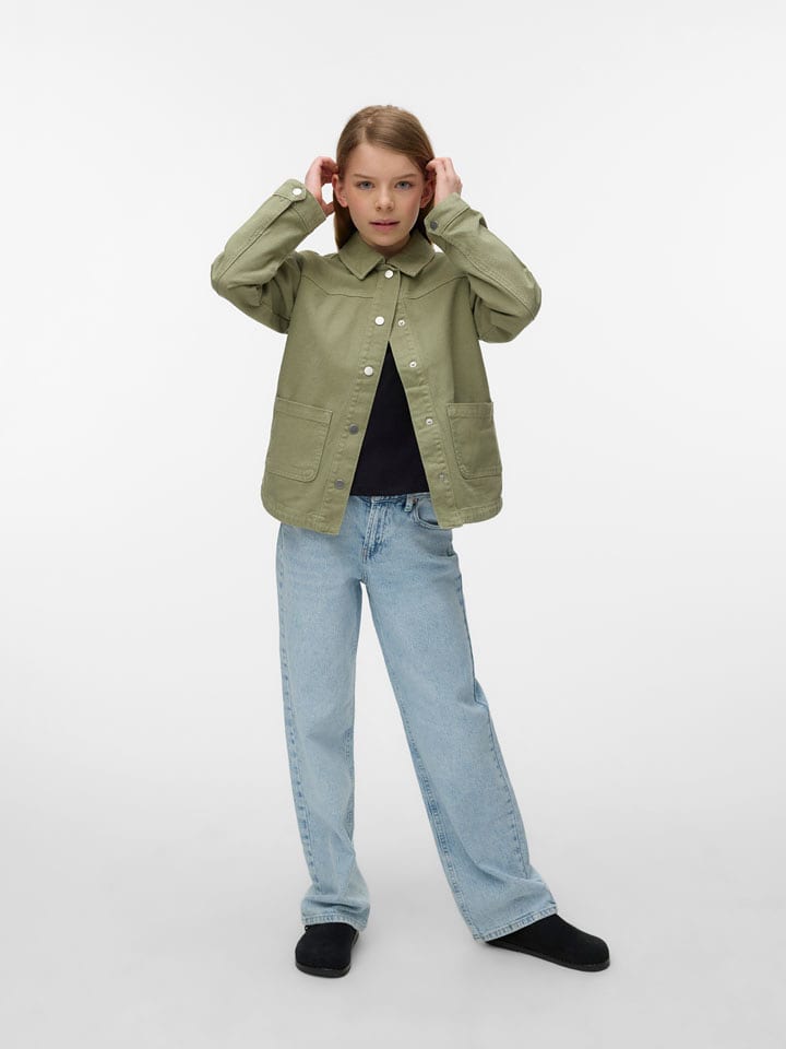 Vero Moda Girl Jeansjacke "Jamie" in Khaki - 164