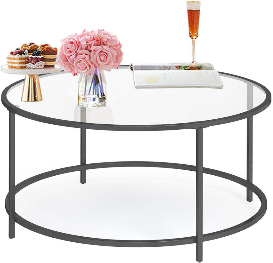 Brayden Studio Coffee Table Black 45.5cm H X 84cm W X 84cm D