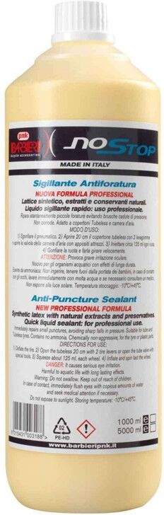BARBIERI Lattice sigillante tubeless  antiforatura 1000 ml PROFESSIONAL