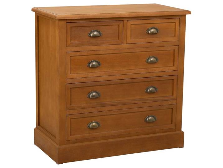 Commode en bois marron 80x40x80,5h cm