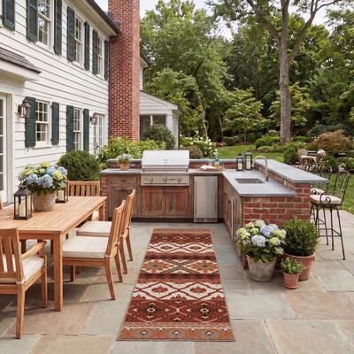 SAFAVIEH Veranda Srbislava Indoor/ Outdoor Waterproof Area Rug