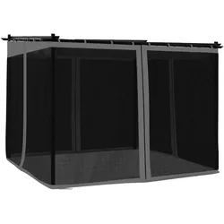 vidaXL Pavillon mit Netzwänden Anthrazit 3x3 m Stahl