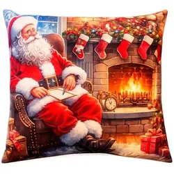 Collection Noblesse Kissen Santa Claus 35 x cm Polyester Bunt