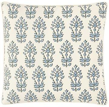 "Annie Block Print Pillow - Cornflower - 12"" x 20"" - Ballard Designs"