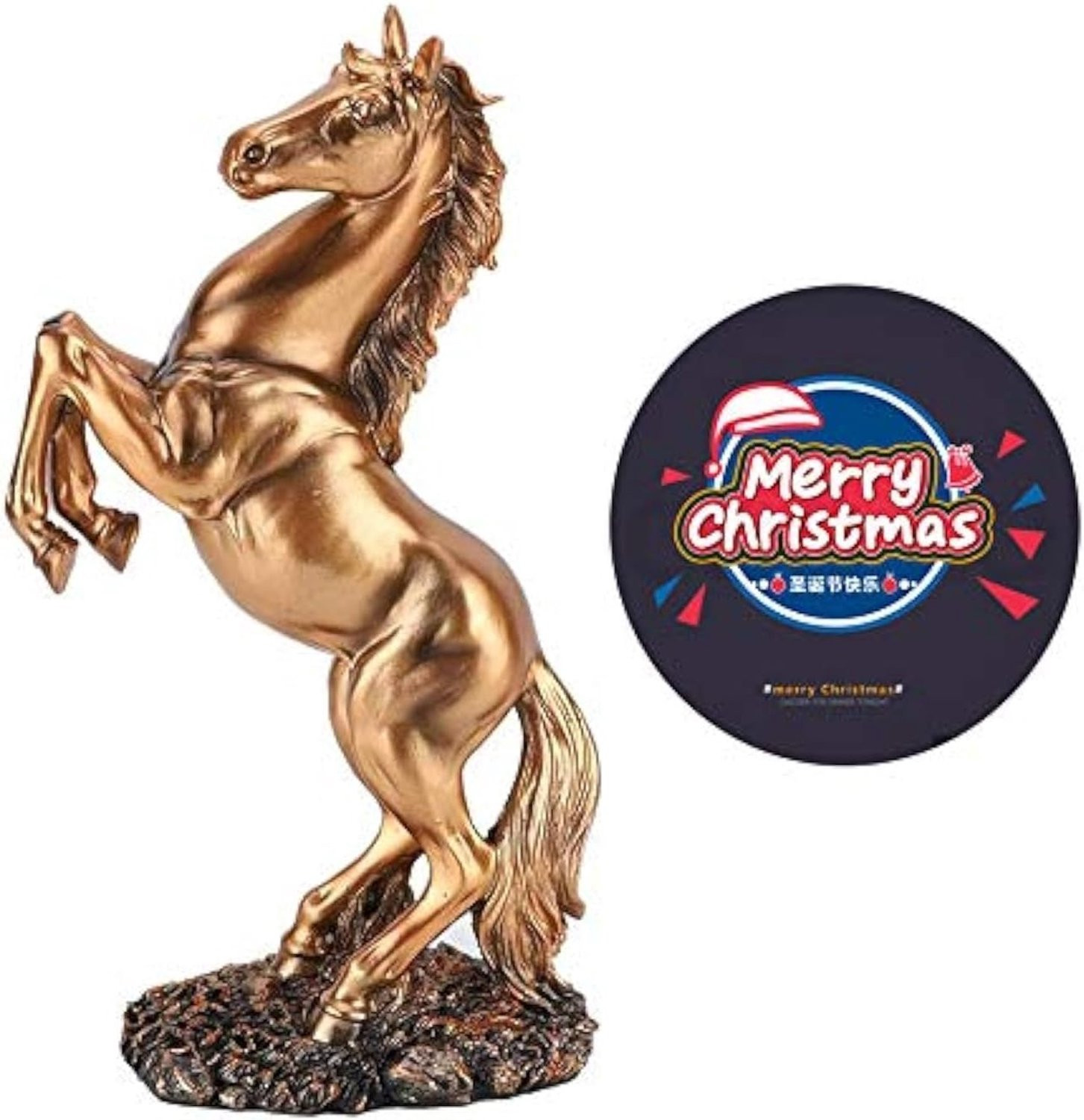 Moderne Paardenbeeldje Succes Symbool Hars Decoratie voor op Tafel