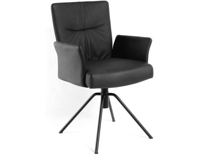 WK-Wohnen Sessel WK 706, schwarz, Leder