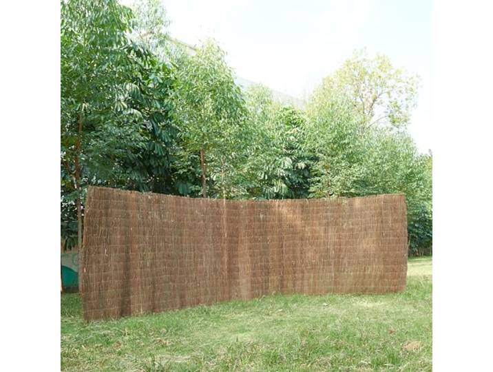 casa.pro Reisigzaun Brielle Reisigmatte 500 x 100 cm Sichtschutz aus Reisig 1,5 kg/m² Gartenzaun Balkonverkleidung