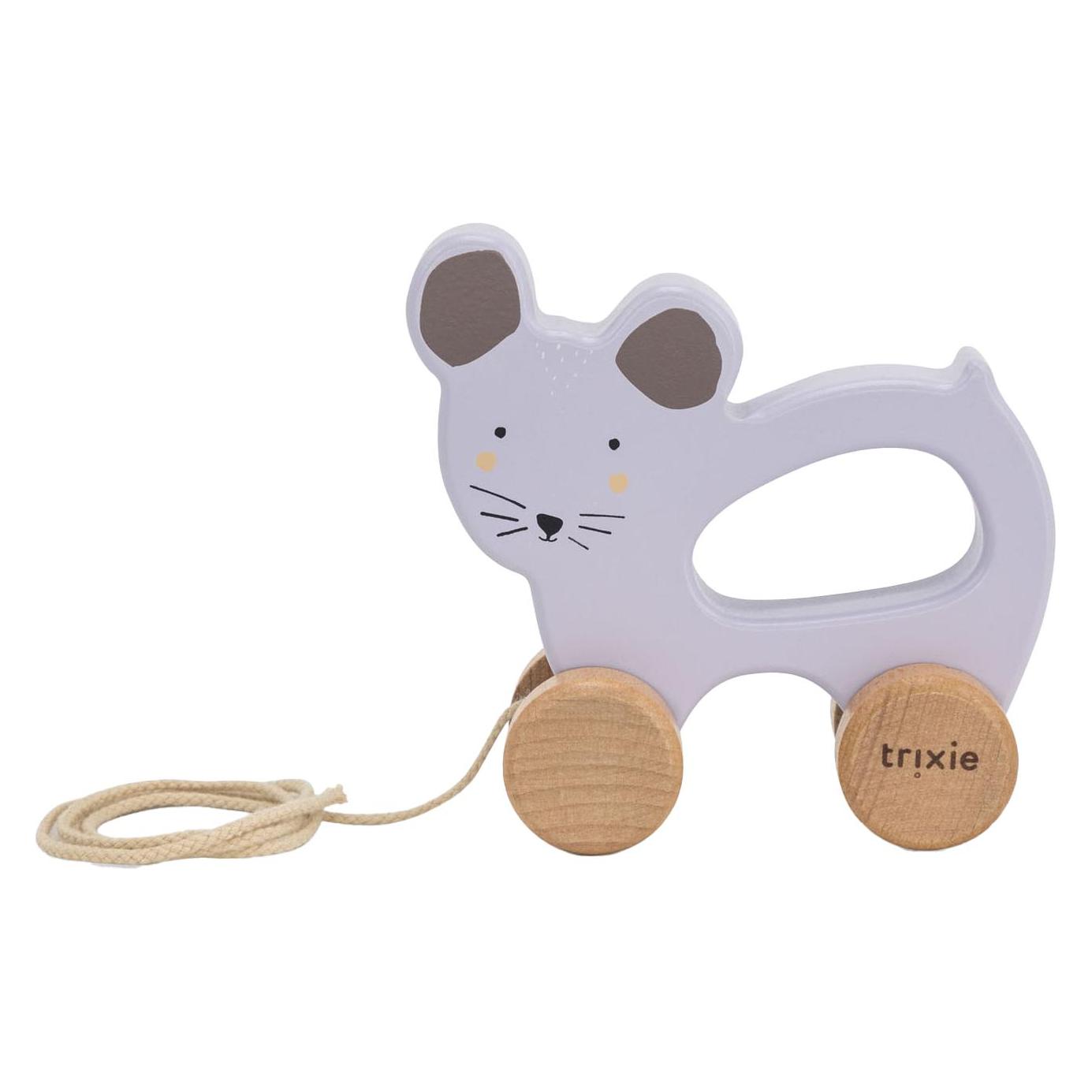 Trixie Baby Baby Holz Nachziehtier, Mrs. Mouse (36-525)
