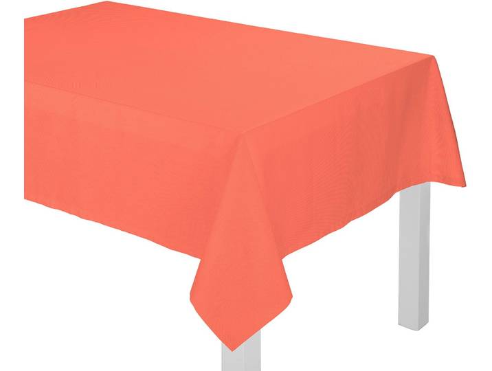 Tischdecke ADAM Uni Collection Light Gr. 4, orange, Ø:145cm, Bio-Baumwolle, Tischdecken, Tischdecke, aus 100% Bio-Baumwolle
