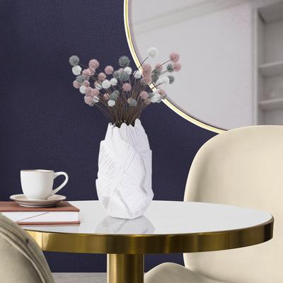Allan Andrews Matte White Abstract Tree Bark Textured Vase