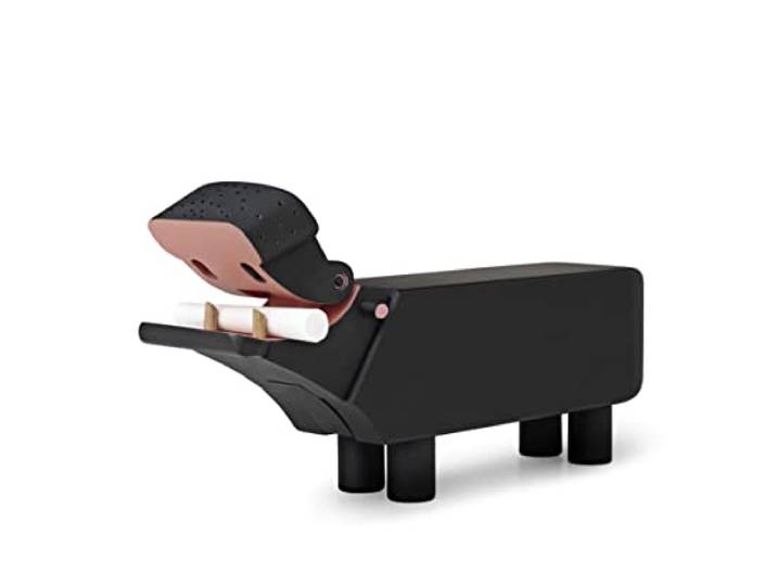 Kay Bojesen Hippopotame Figurines en bois 12.5 cm Tableau peint\, noir