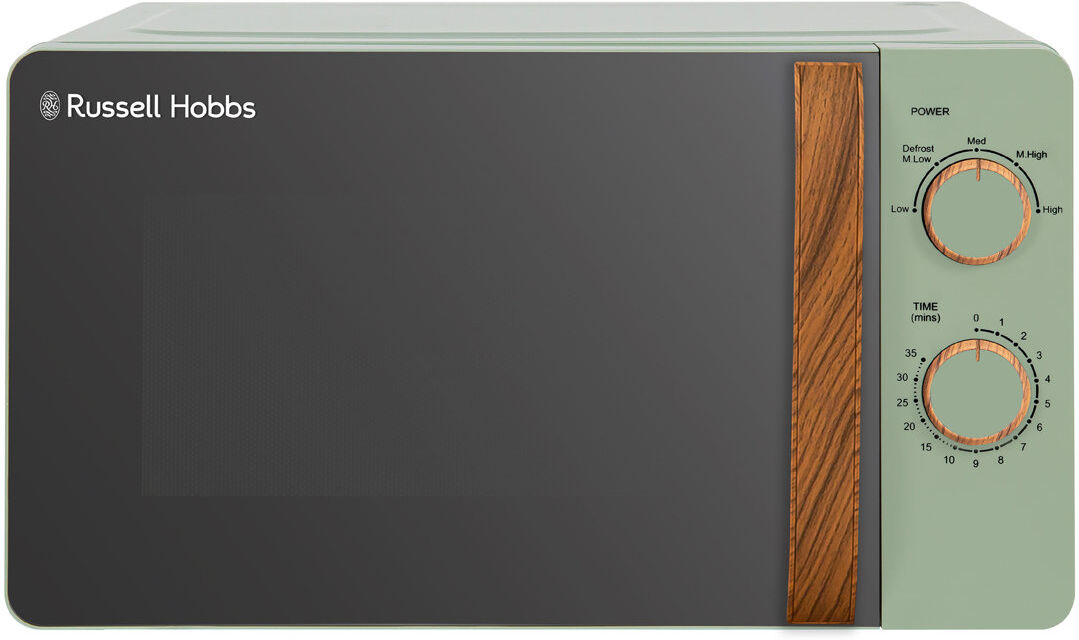 Russell Hobbs Scandi Compact Manual Microwave 17l - RHMM713 Green 25.6cm H X 45.1cm W X 32.6cm D
