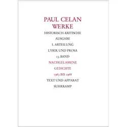 Nachgelassene Gedichte 1963-1968, Belletristik von Paul Celan