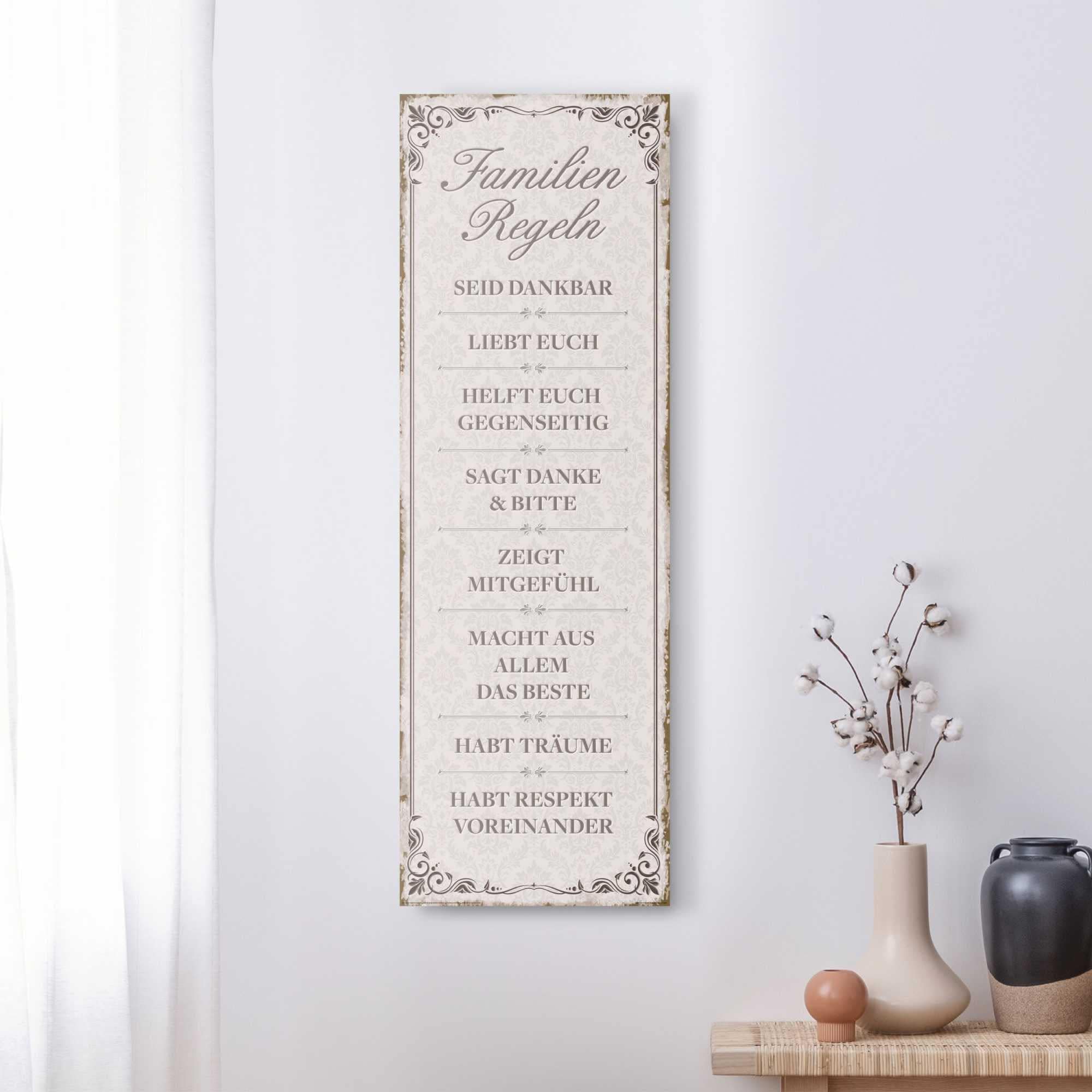 Reinders! Deco-Panel REINDERS "Familie", grau (farbe bild(er): grau), B:30cm H:90cm, Hartfaserplatte, MDF, Bilder, Deco-Panel farbe bild(er): grau B/H/T: 30cm x 90cm, Hochformat