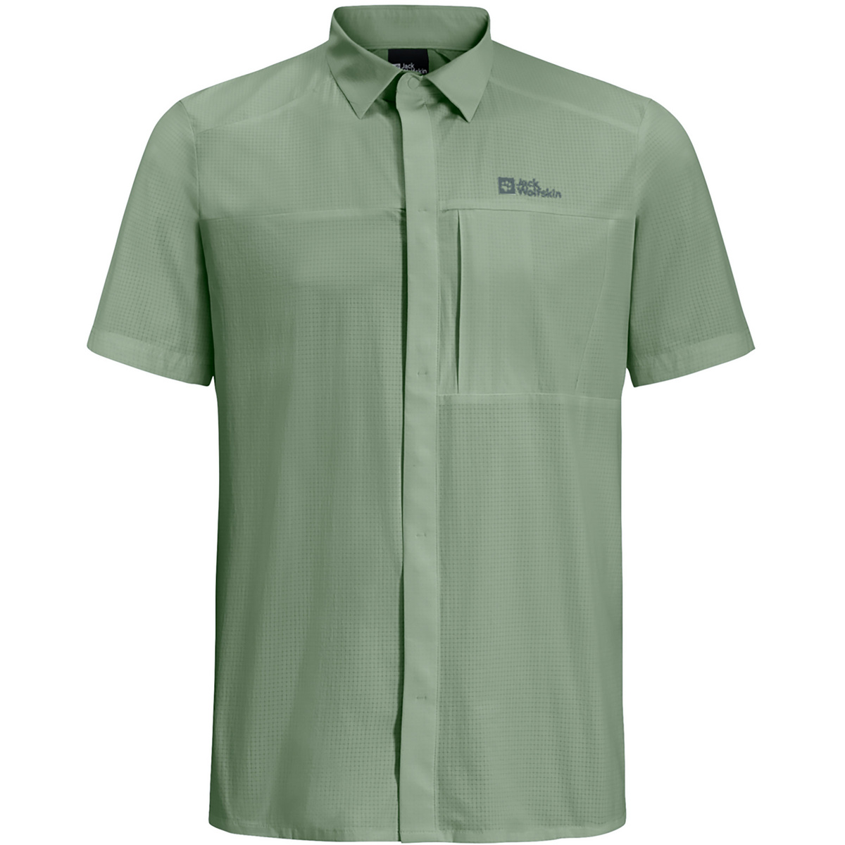 Jack Wolfskin Herren Vandra Hemd (Größe M, gruen)