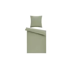 como Bettwäsche  Uni Satin ¦ grün ¦ Maße (cm): B: 200