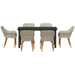 vidaXL, Gartentisch + Balkontisch, Paconia (Quadratische Beine) (160 x 100 x 74 cm)