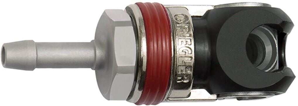 Riegler Schwenk-Sicherheitskupplung NW 5,5, ARO 210, Stahl, Tülle LW 6 (420.21-SCH)